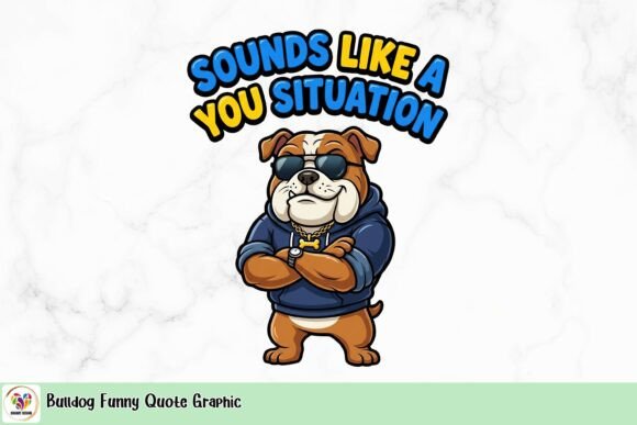 Add Humor to Your Brand with a Stylish Bulldog Graphic