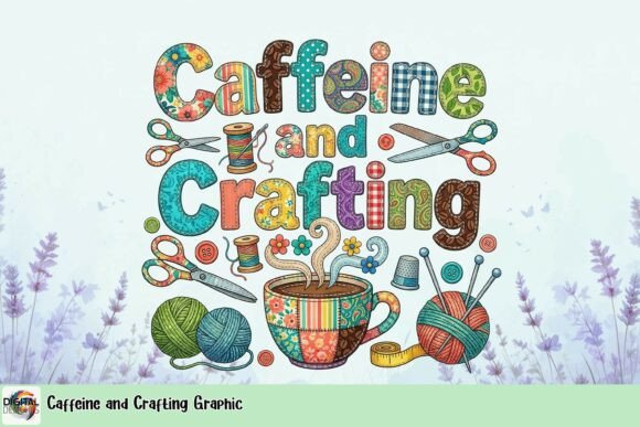 Caffeine and Crafting: A Graphic for Cozy Branding