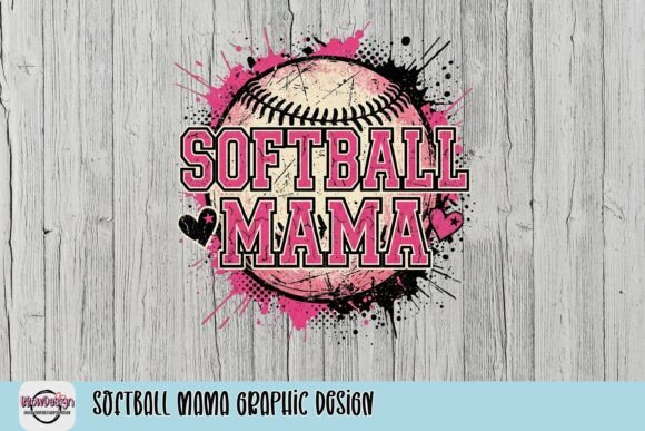 Celebrate Your Player with the Softball Mama Graphic Design
