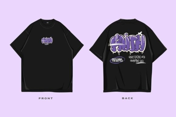 Christian Graffiti Graphic T-shirt: Street Art Meets Faith