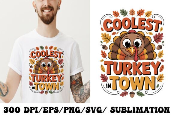 Coolest Turkey in Town: A Graphic for Festive Projects