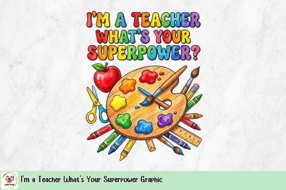 I'm a Teacher What's Your Superpower Graphic