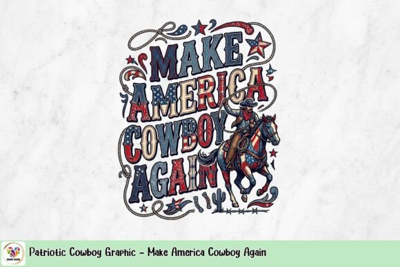 Make America Cowboy Again: A Patriotic Design Asset