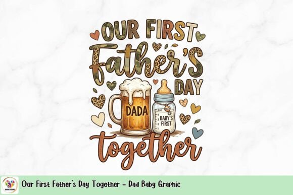Our First Father's Day Together - Dad Baby Graphic