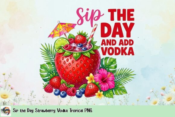Tropical Fruit Cocktail Graphic: Add Vibrant Energy to Your Designs